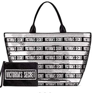 NWT VS sequin tote/beach bag